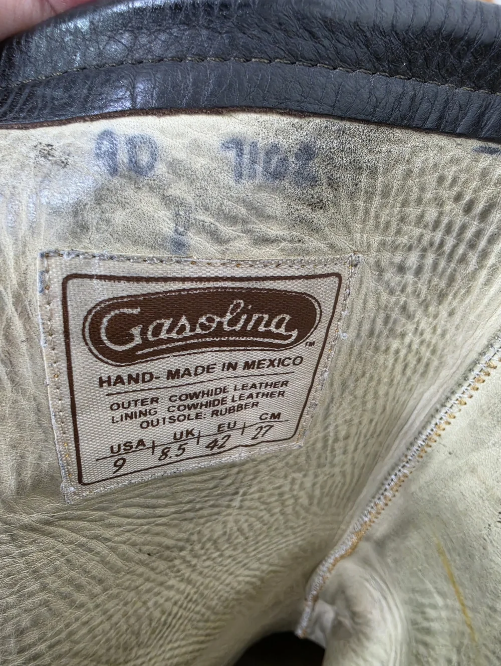 GASOLINA Classic Motorcycle Boots  Size 9US - Picture 14 of 14